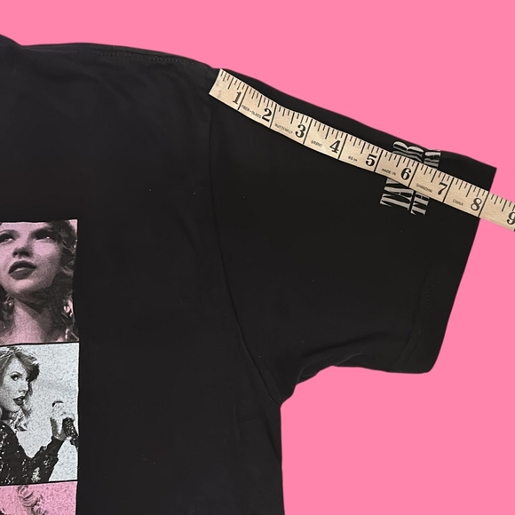 TAYLOR SWIFT The Eras Tour Black Concert T-Shirt Portrait Print | Size Large - Picture 9 of 9